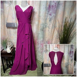 📌JJs House  Chiffon Waterfall Skirt Part  Ball - Prom - Party- Bridesmaid Dress